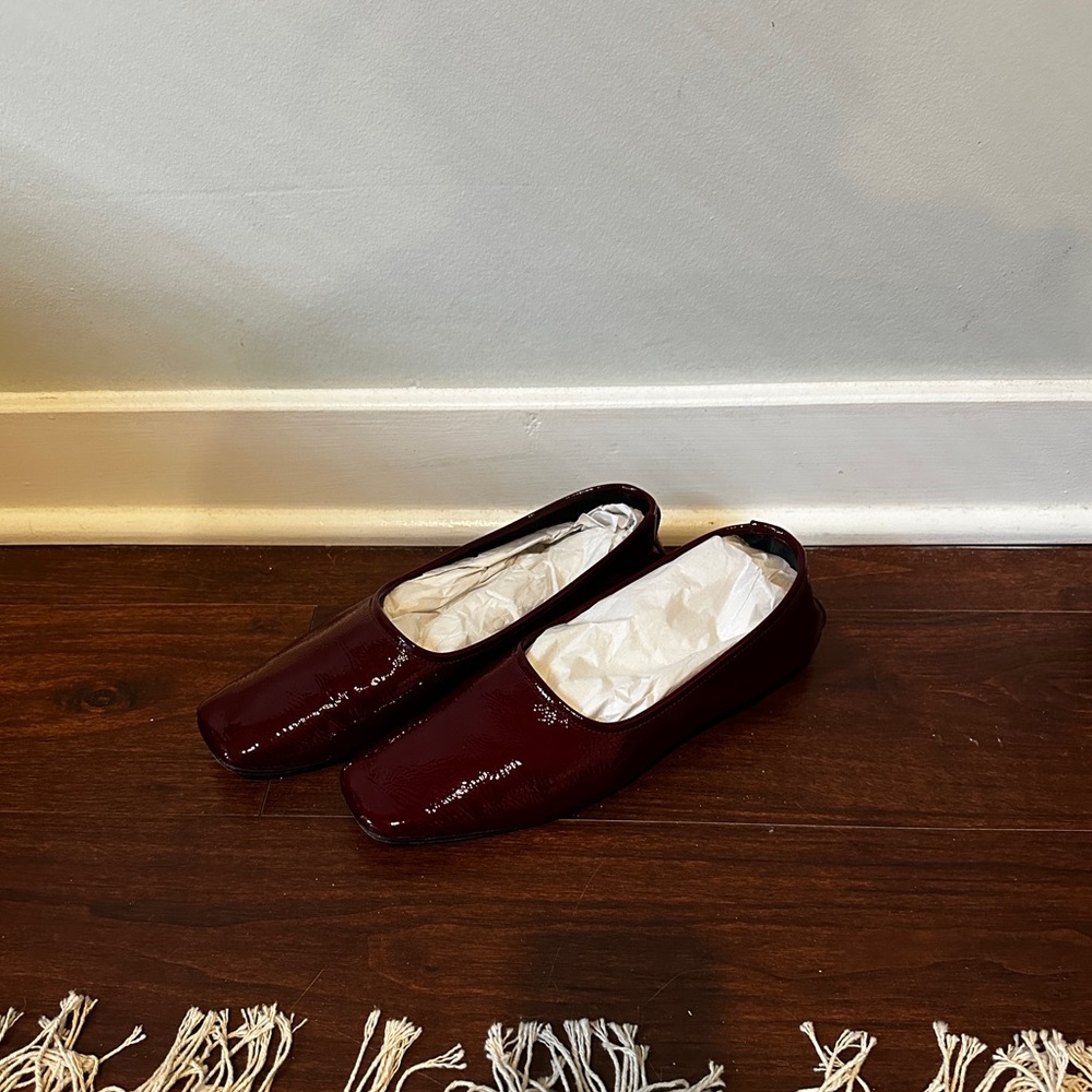 Freda Salvador Jessie Flat in Oxblood - Picture 6 of 6